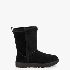 Ugg Classic Short Waterproof Women Classic Boots Black (7361XRDJI)